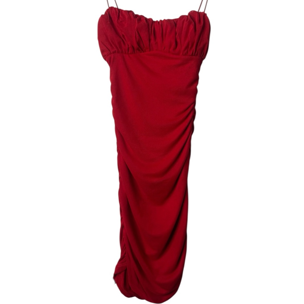 Princess Polly Vibrant Red Strapless Dress